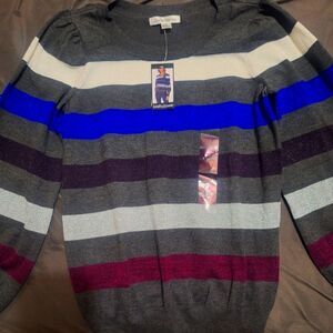JohnPaulRichard - Striped Long Sleeve Shirt. Size Sm. NWT